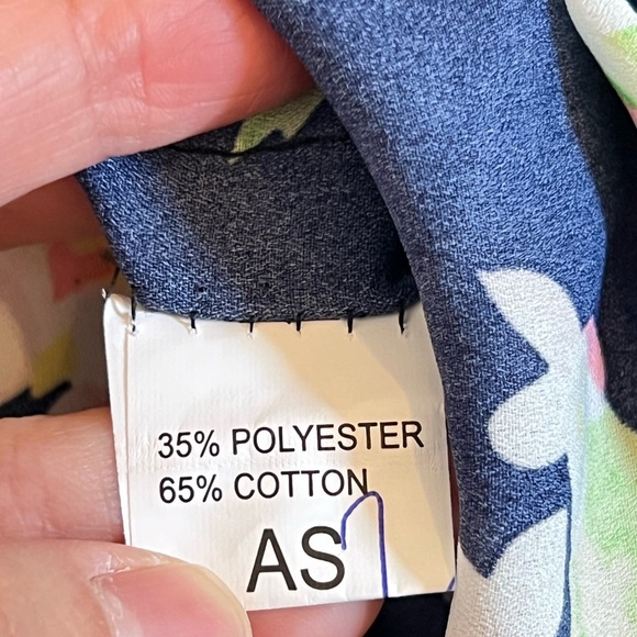 Womens Maxi Dress Floral Blue Blouson Chiffon Flowy Whimsical Spring Flounce - Picture 7 of 16